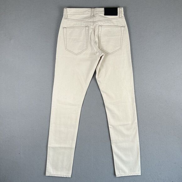 NWT Saturdays NYC Charlie Skinny Slim Natural Beige Mid Rise Denim Jeans 29x32 - Picture 15 of 16